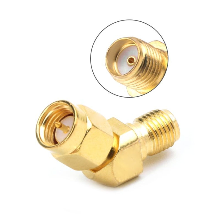 SMA Male to SMA Female 45 Degrees 135 Degrees FPV Conical Adapter Connector SMA Male to SMA Female 45 Degrees 135 Degrees FPV Conical Adapter Connector